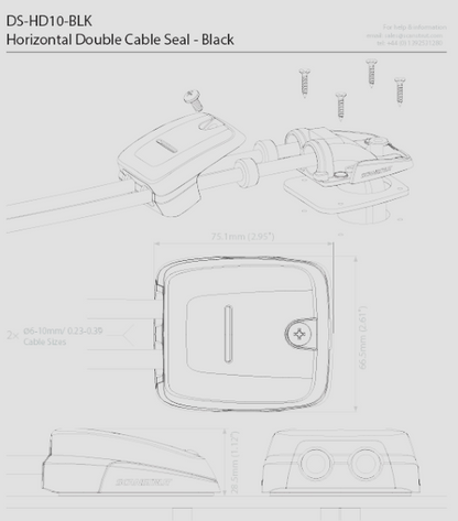 Double Horizontal Cable Seal 6-10mm