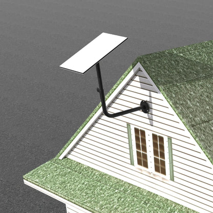 Starlink Gen 3 Antenna Bracket Installed On Metal Mast