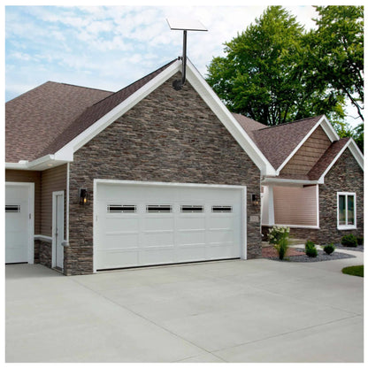 Starlink Gen 3 Antenna Bracket Holding Dish On House Wall