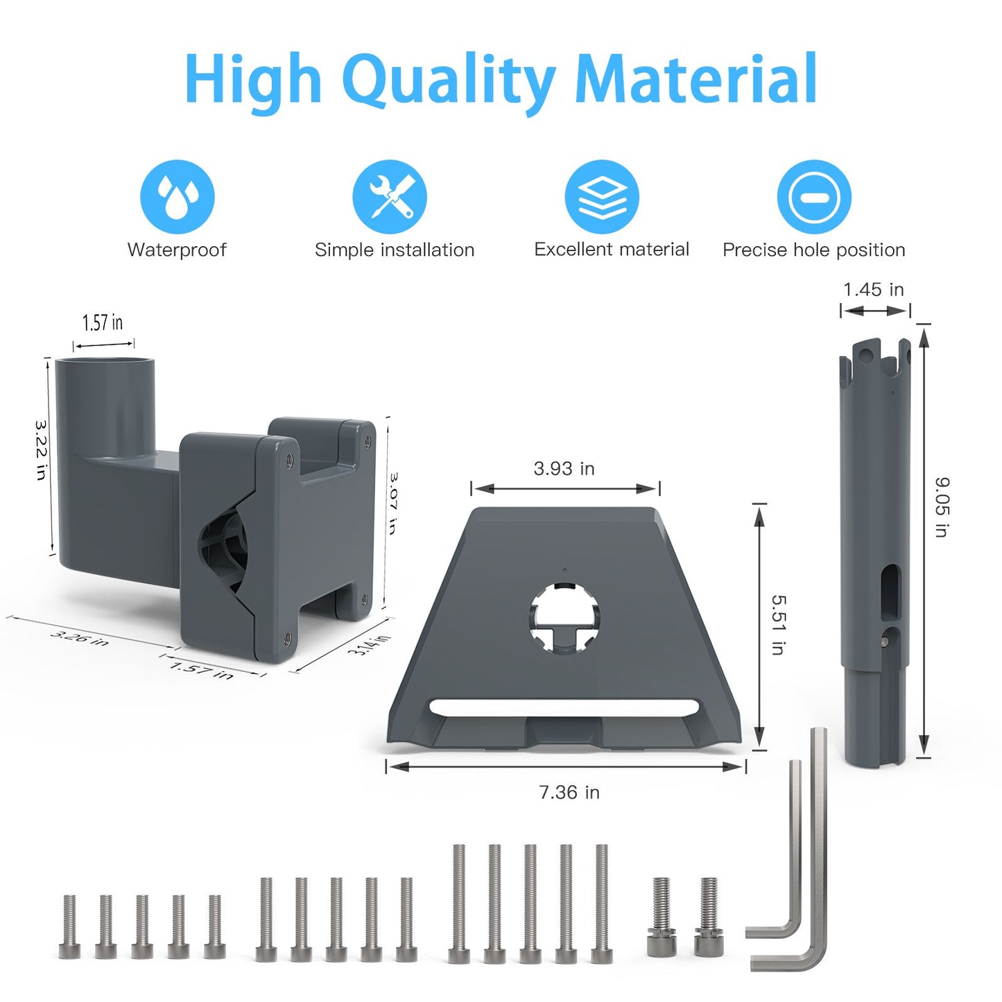 Starlink Gen 3 dish mounted using pole clamp on rooftop
