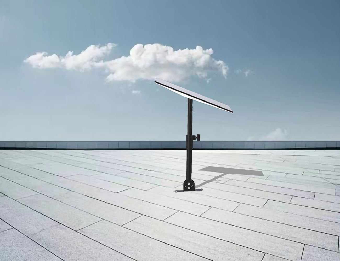 Starlink Gen 3 pole mount allowing adjustable tilt and rotation