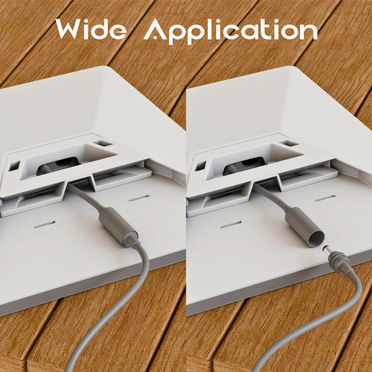 Starlink Mini male to female DC extension cable used in campervan wiring