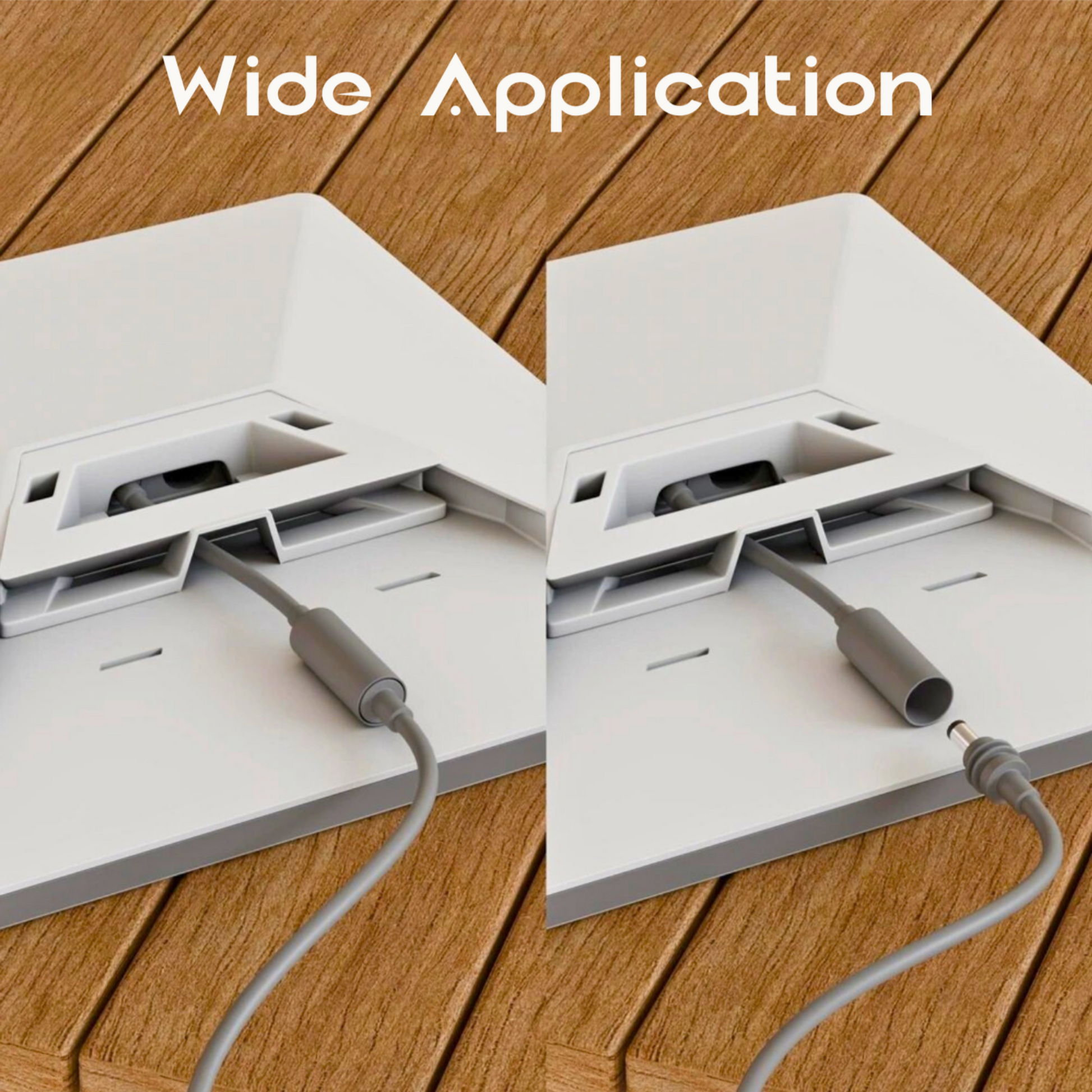 Starlink Mini male to female DC extension cable used in campervan wiring