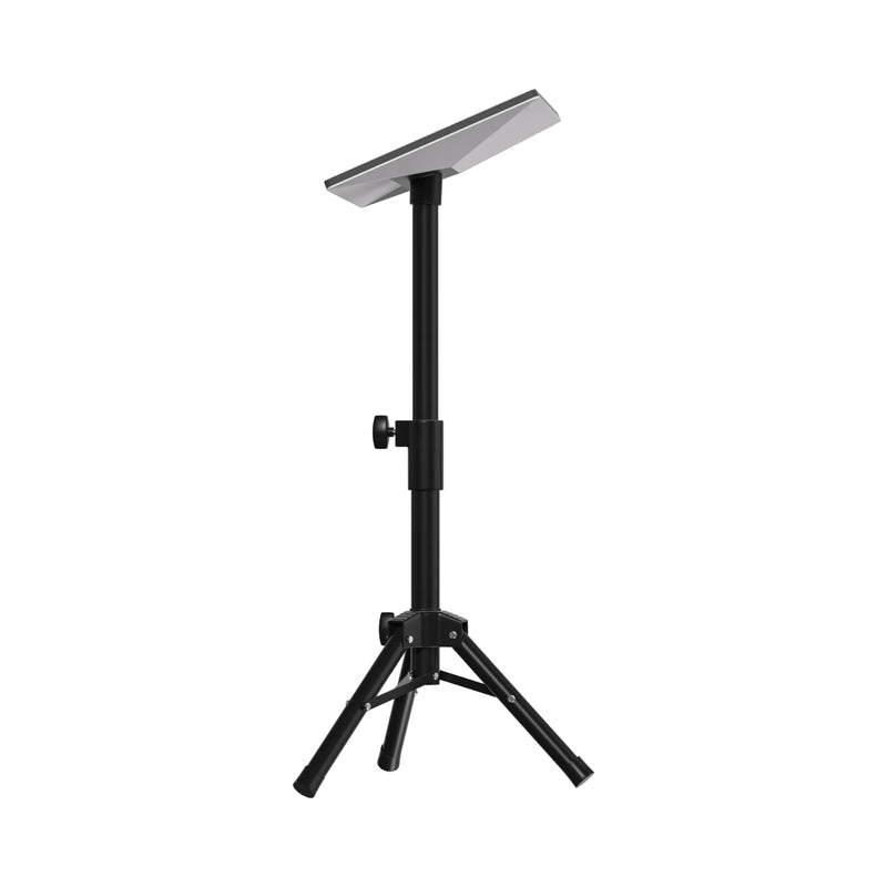 Starlink Mini compact tripod set up on campsite table