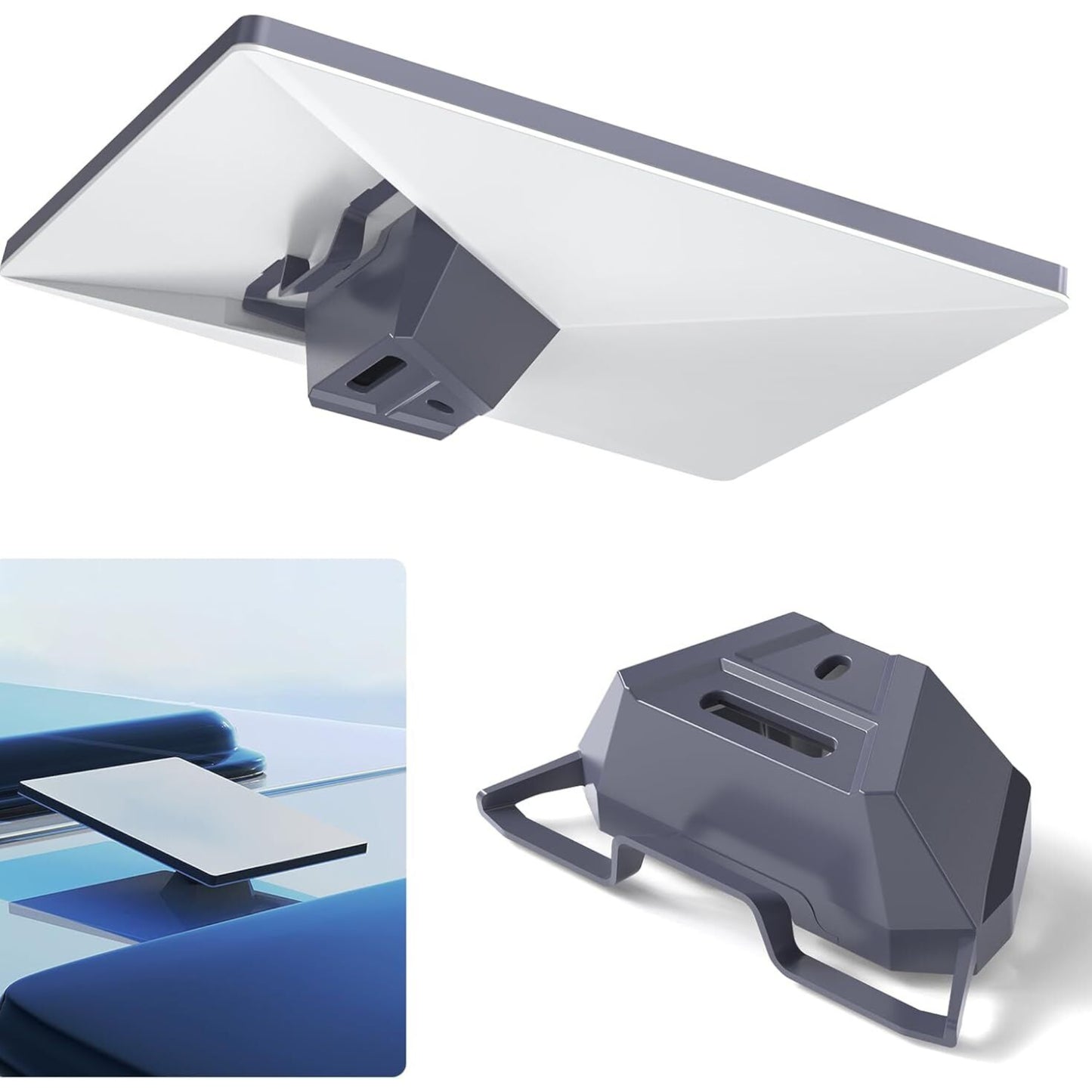 Starlink Mini base plate supporting satellite dish outdoors