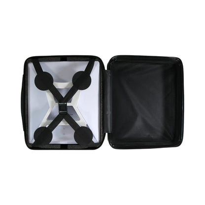 Starlink Mini zip case opened with magnet mount shown