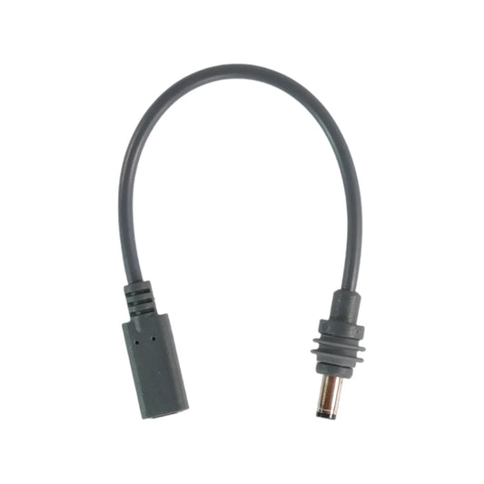 Starlink Mini male to USB-C female connector cable laid out on bench