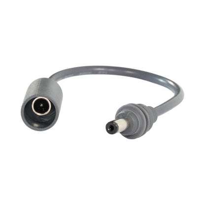 Close-up of Starlink Mini DC extender showing male and female ends