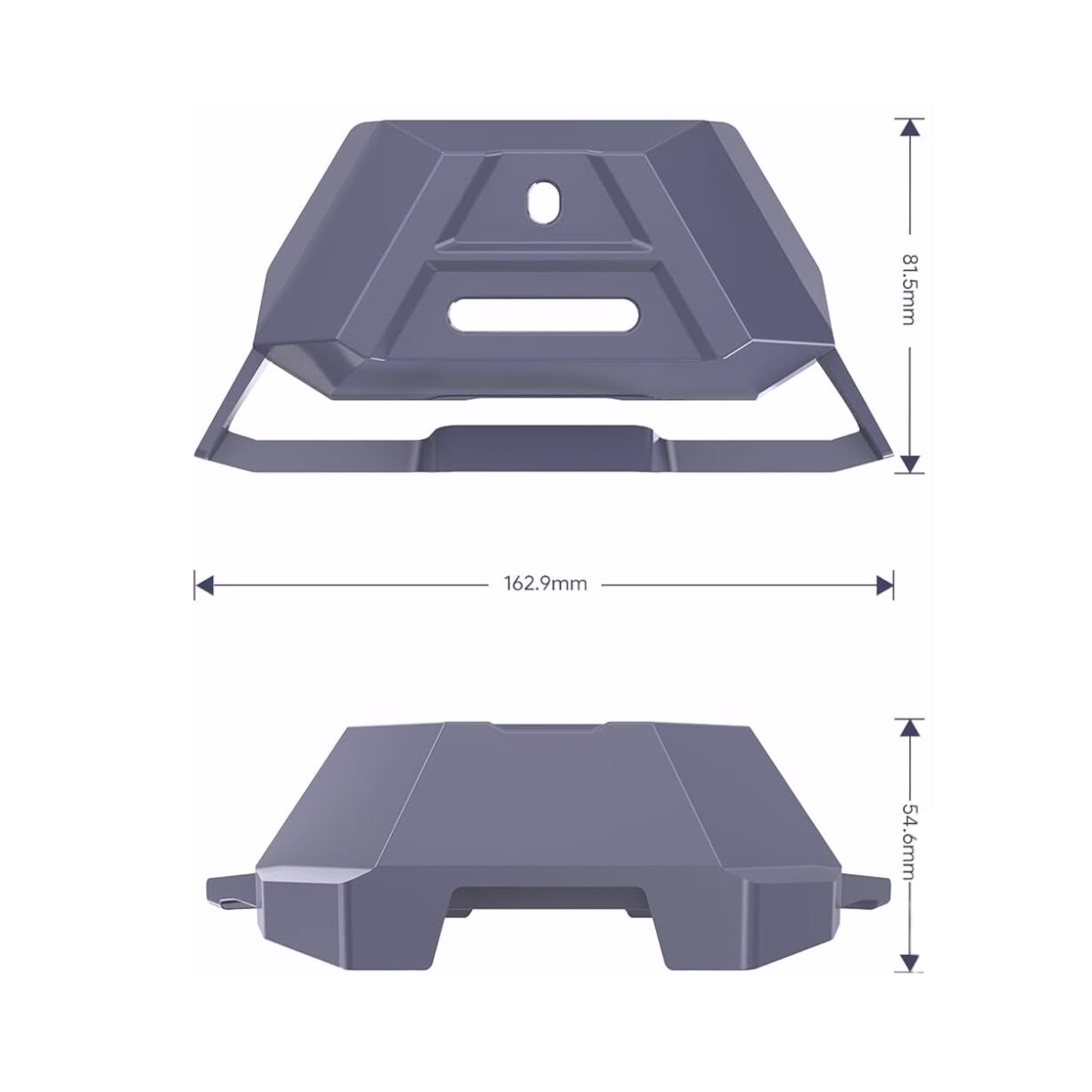 Close-up of Starlink Mini mounting base plate with bolts