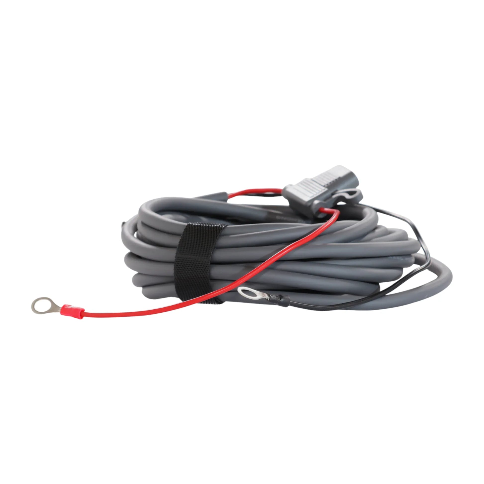 Starlink Mini pre wired DC cable installed in campervan power bay