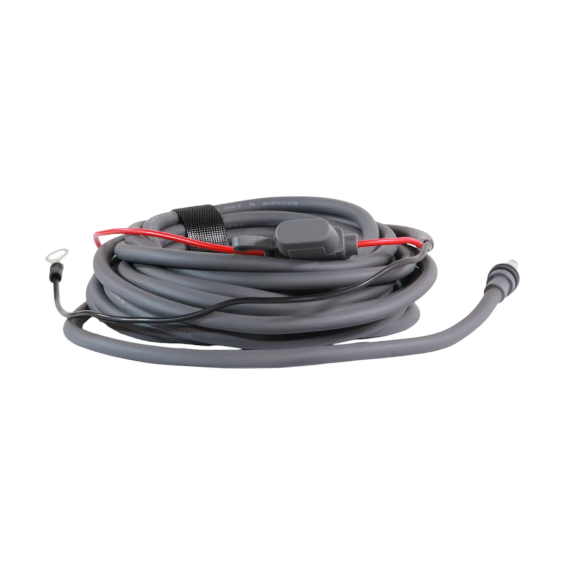 close-up of Starlink Mini pre-wired DC connectors ready to plug in