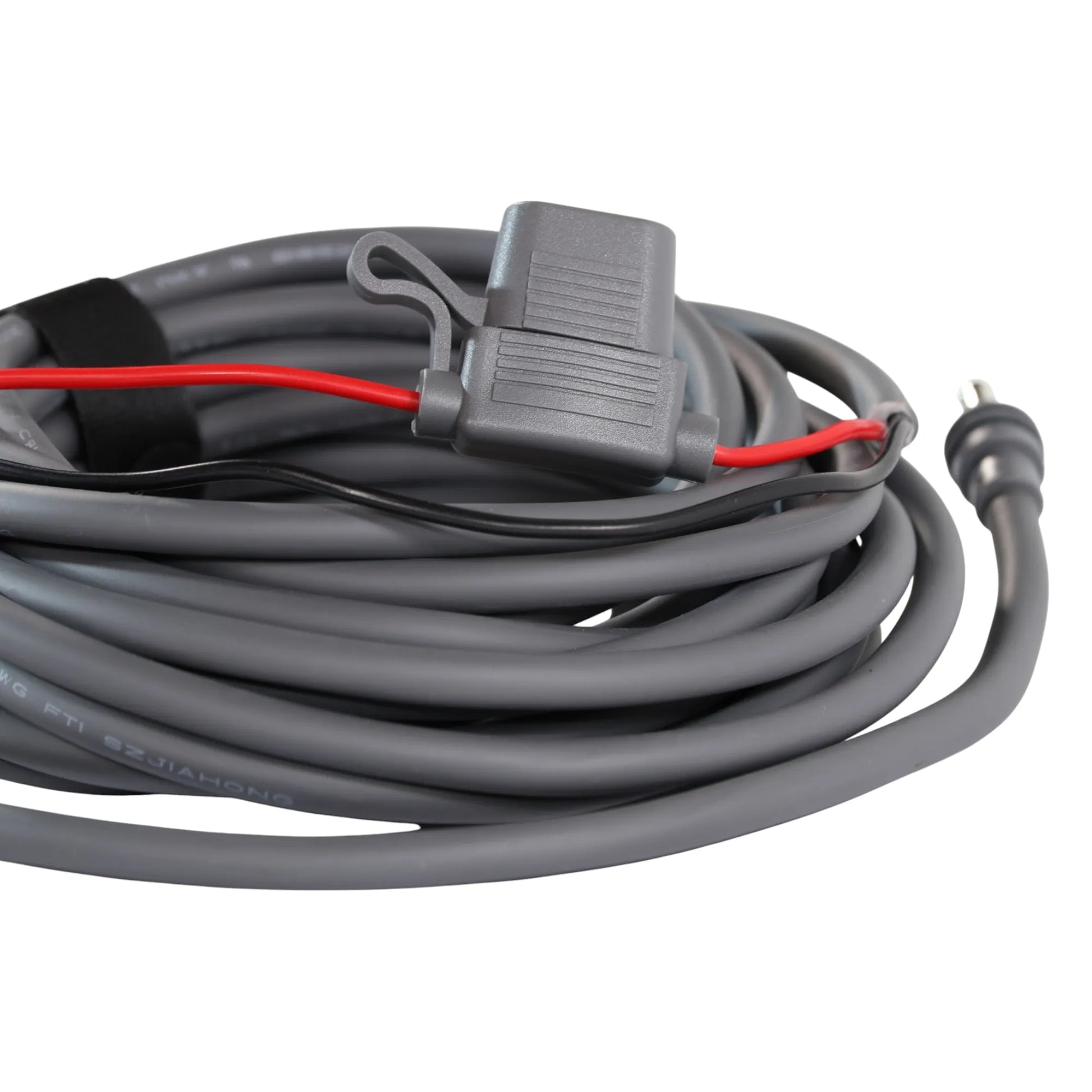 Starlink Mini pre wired DC harness routed through van cabinetry