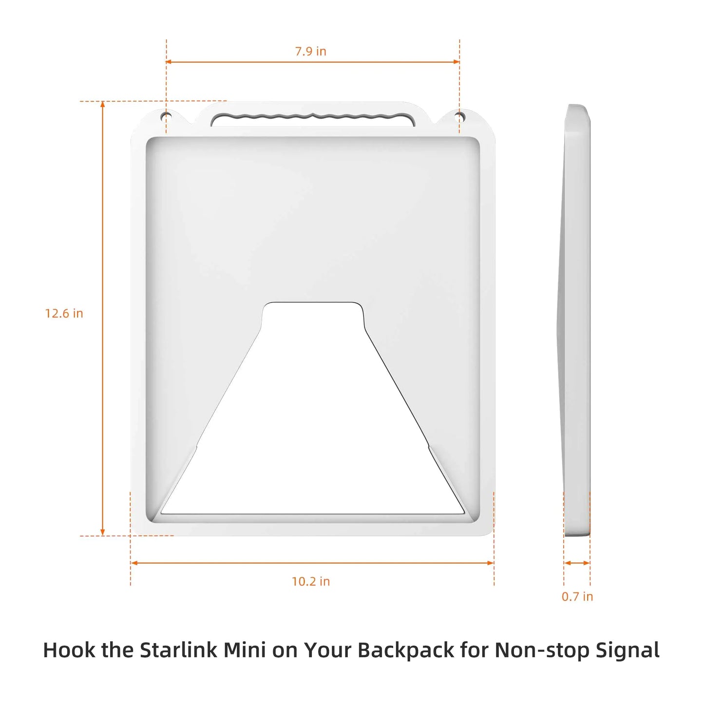 Close-up of Starlink Mini protection cover made from durable fabric