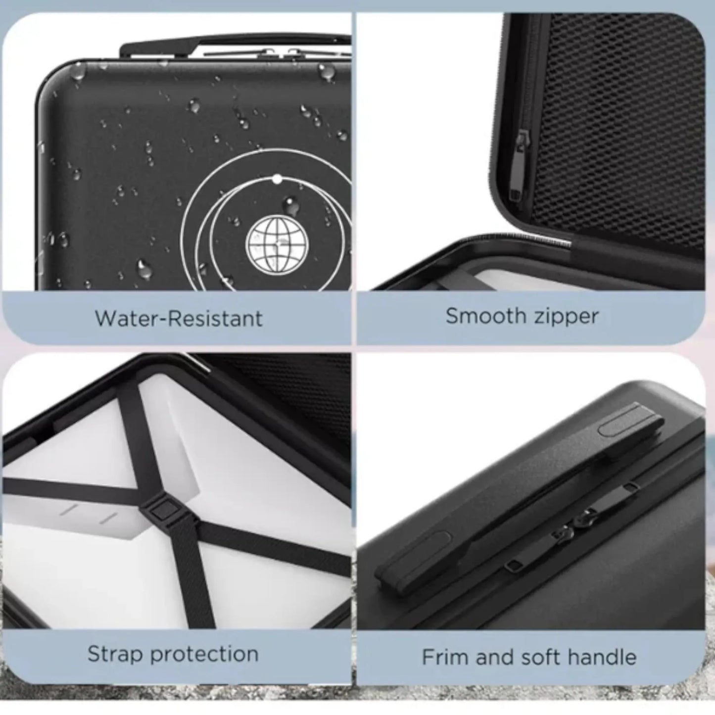 Starlink Mini magnet mount and case laid out for setup