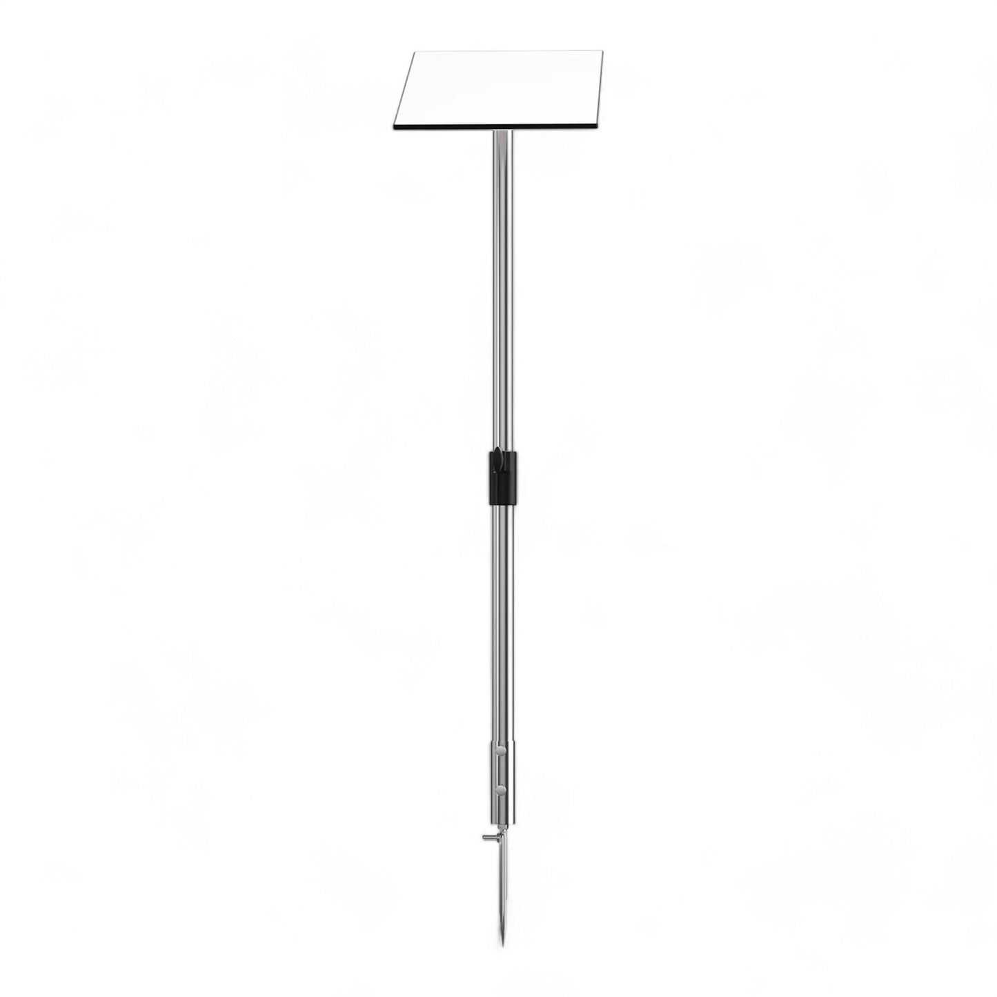 close-up of Starlink camping stand holding satellite dish