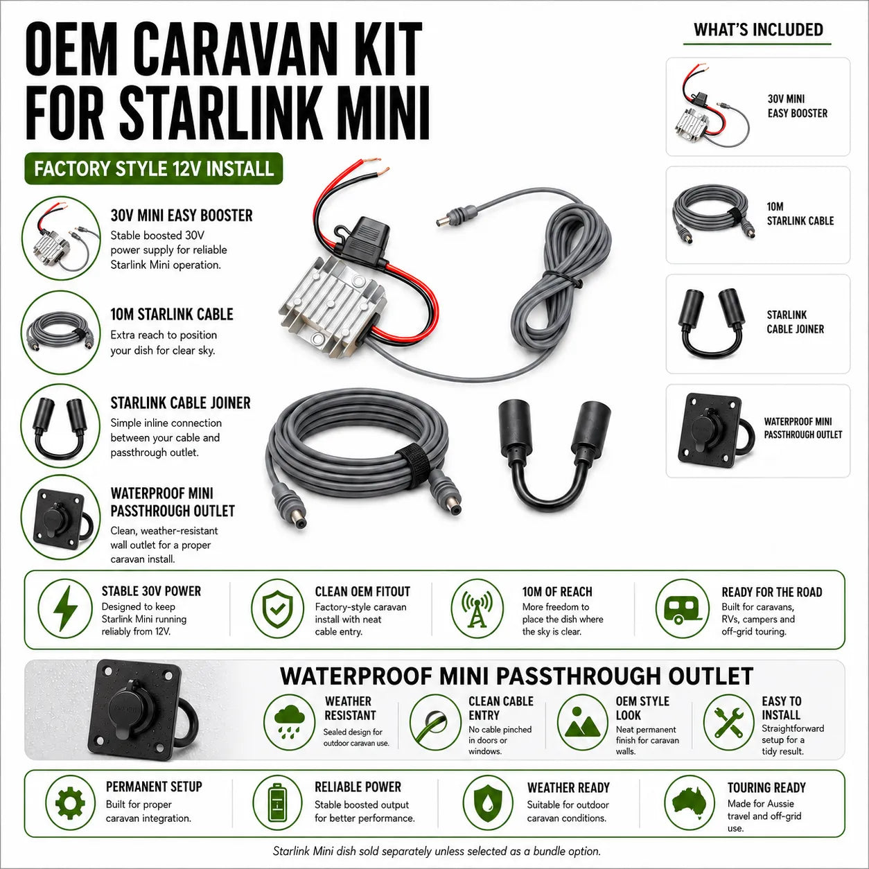 Treklo OEM Caravan Kit For Starlink Mini