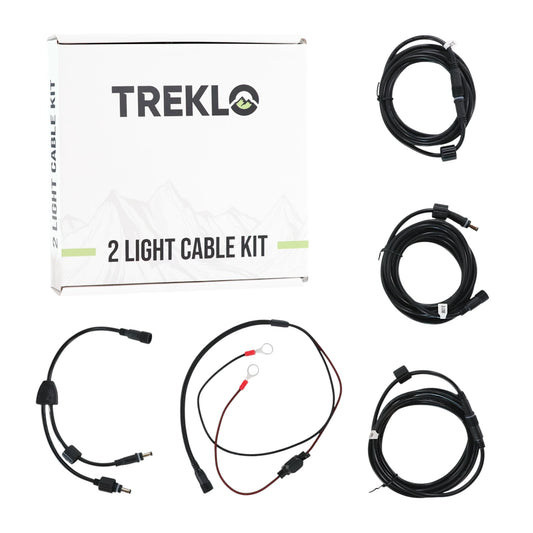 Treklo AquaLock canopy twin LED lighting cable kit.