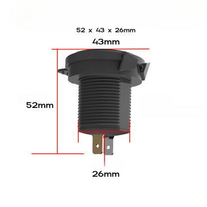 Ip67 Waterproof Usb A + Type C Charging Socket Ports