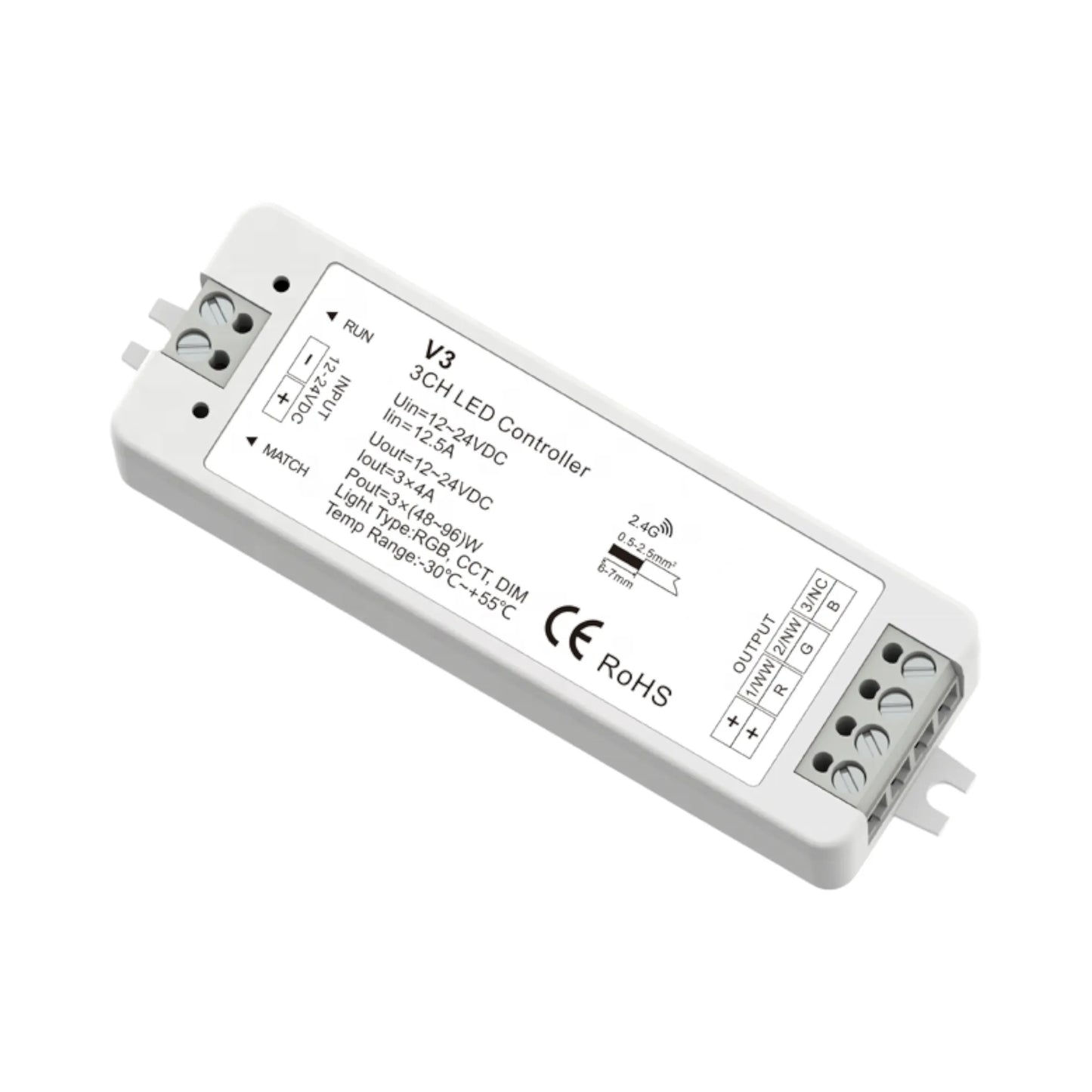 V3 triple-function LED module on workspace