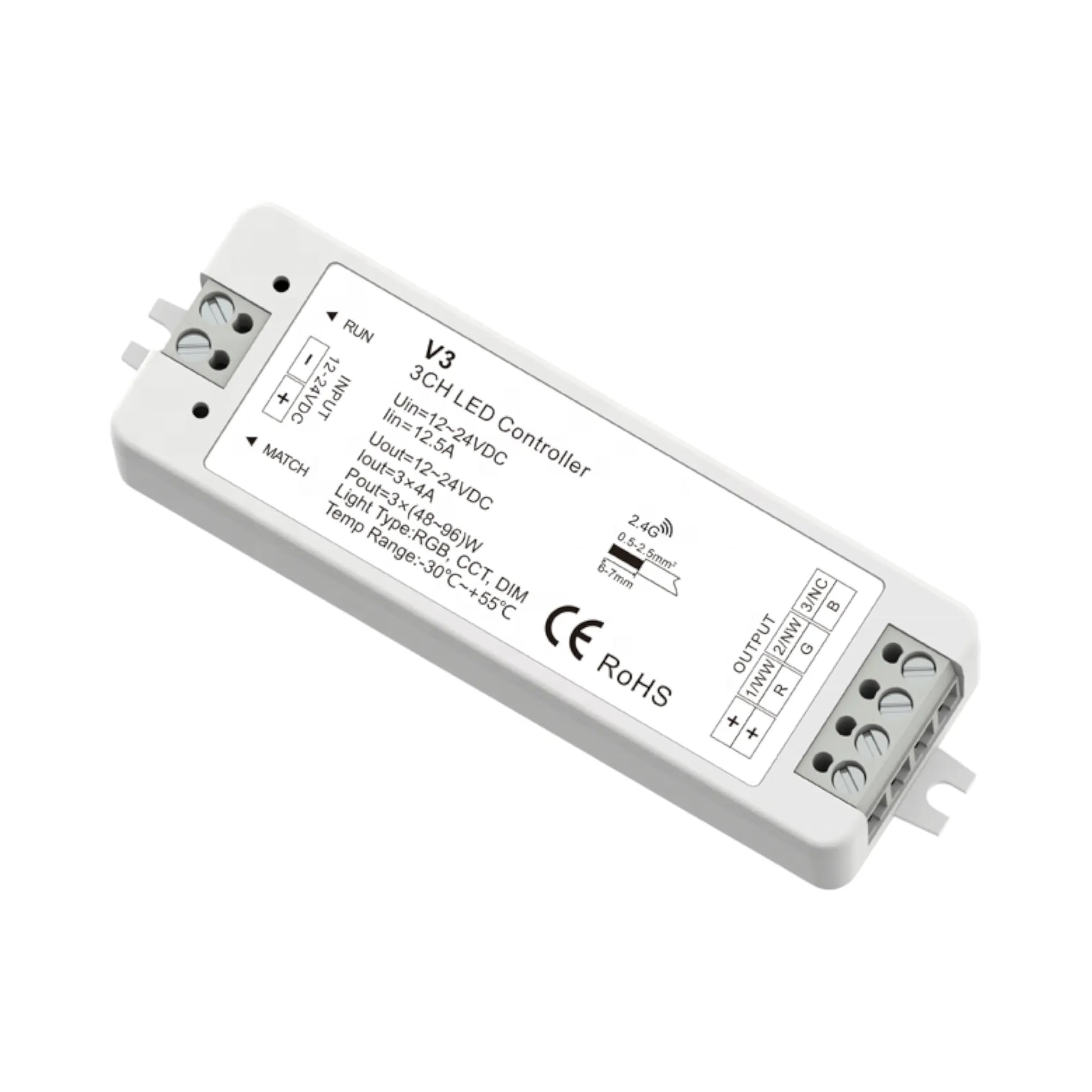 V3 triple-function LED module on workspace