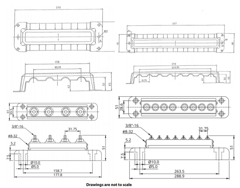 600A 4P/Terminals & Cover