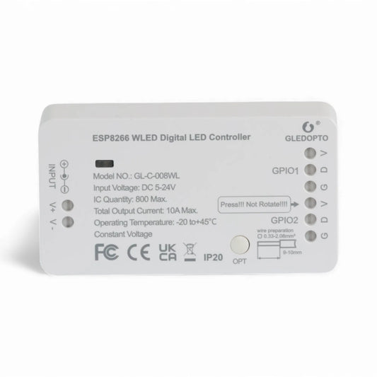 WLED controller module on bench