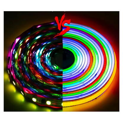 white PCB RGB dotless strip emitting uniform light