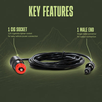 Waterproof AquaLock connection cable for caravan or rv and 4x4