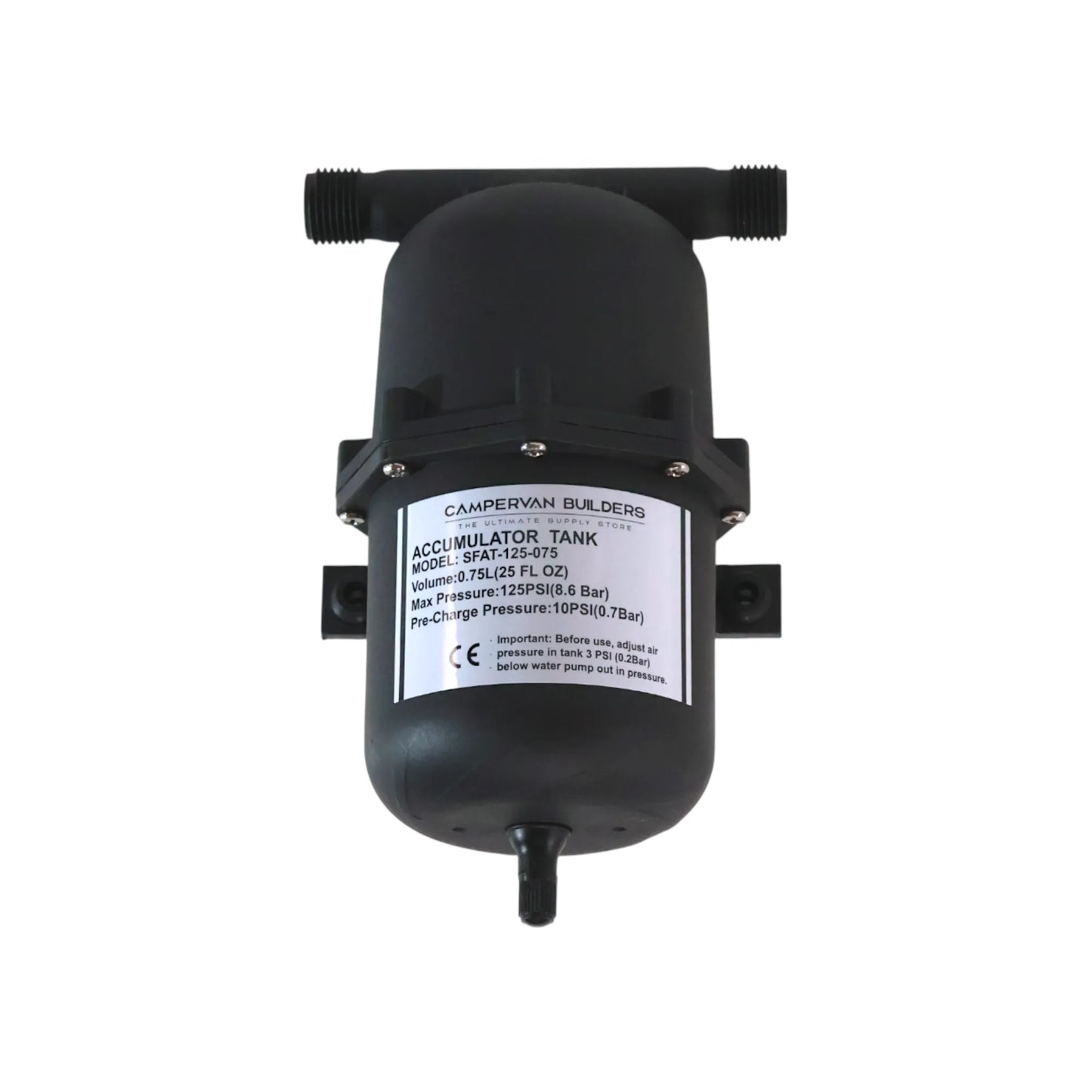 accumulator tank for smoother water pump flow