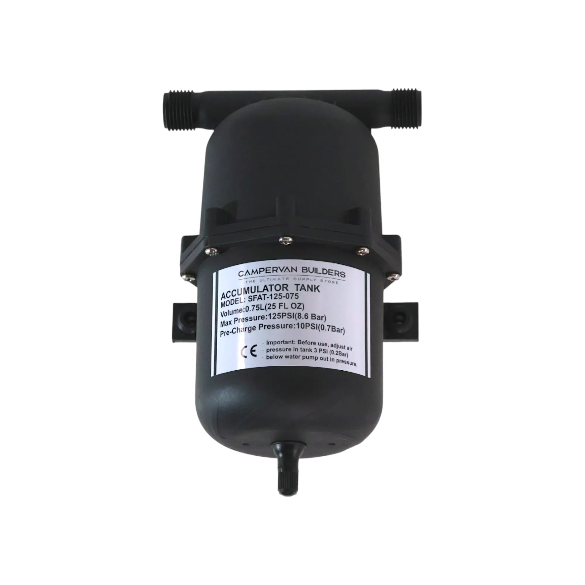 accumulator tank for smoother water pump flow