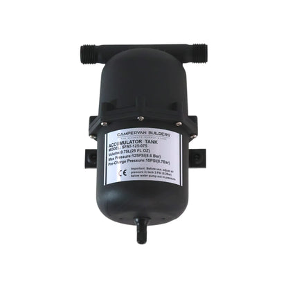 accumulator tank for smoother water pump flow