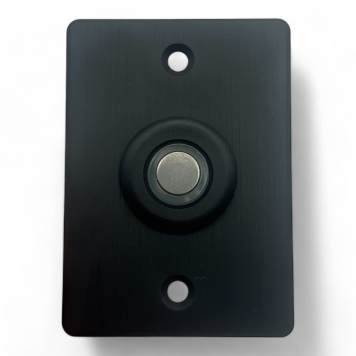 clean product view of black dimming switch