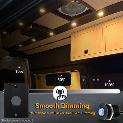 black brightness controller for led lighting