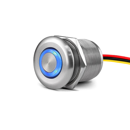 aluminum silver led dimmer switch in neutral view