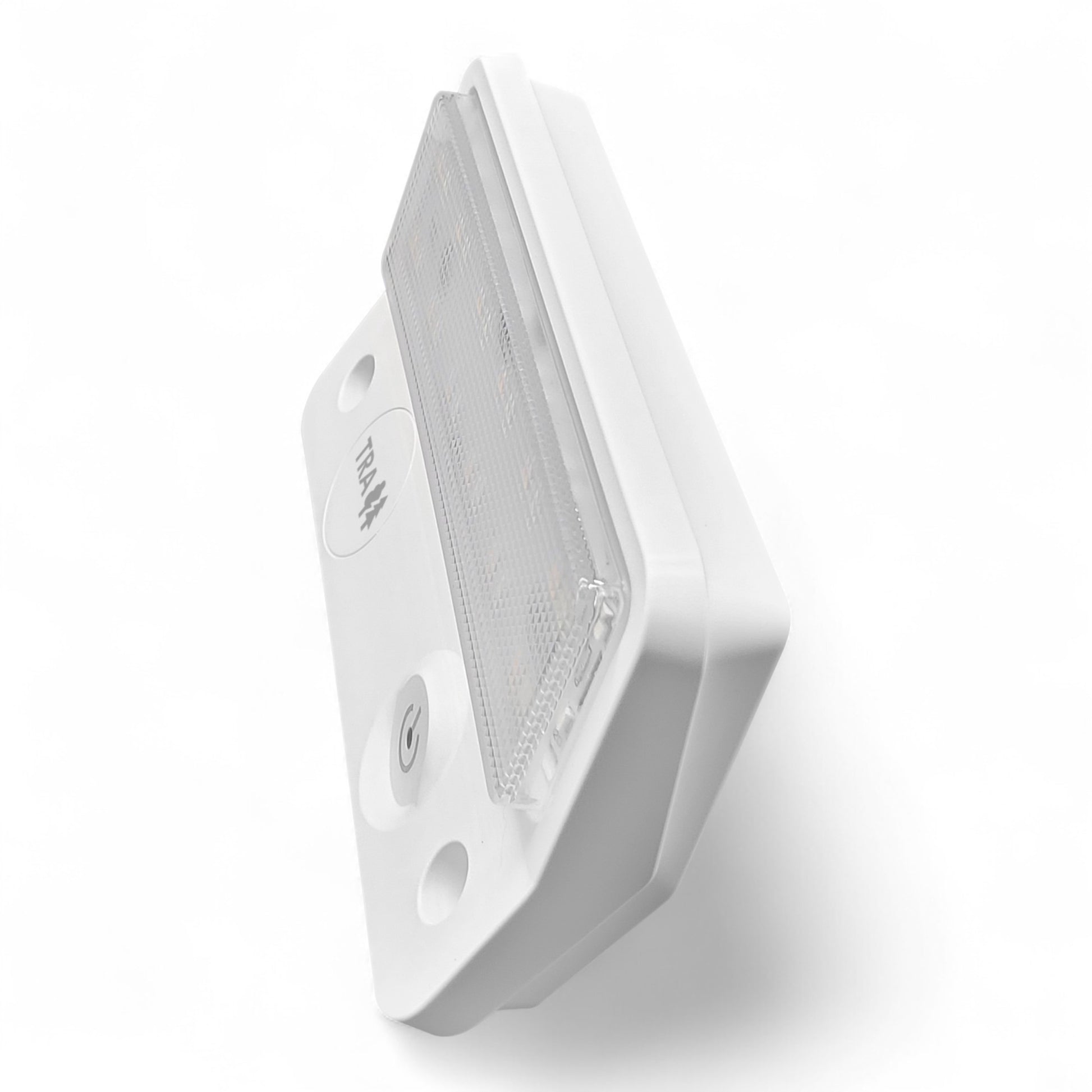 LED awning light with amber and white output