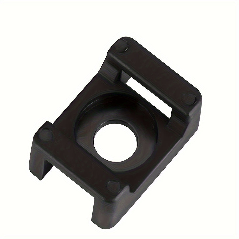 20pcs (M5) Saddle Type Cable Tie Holders - Black