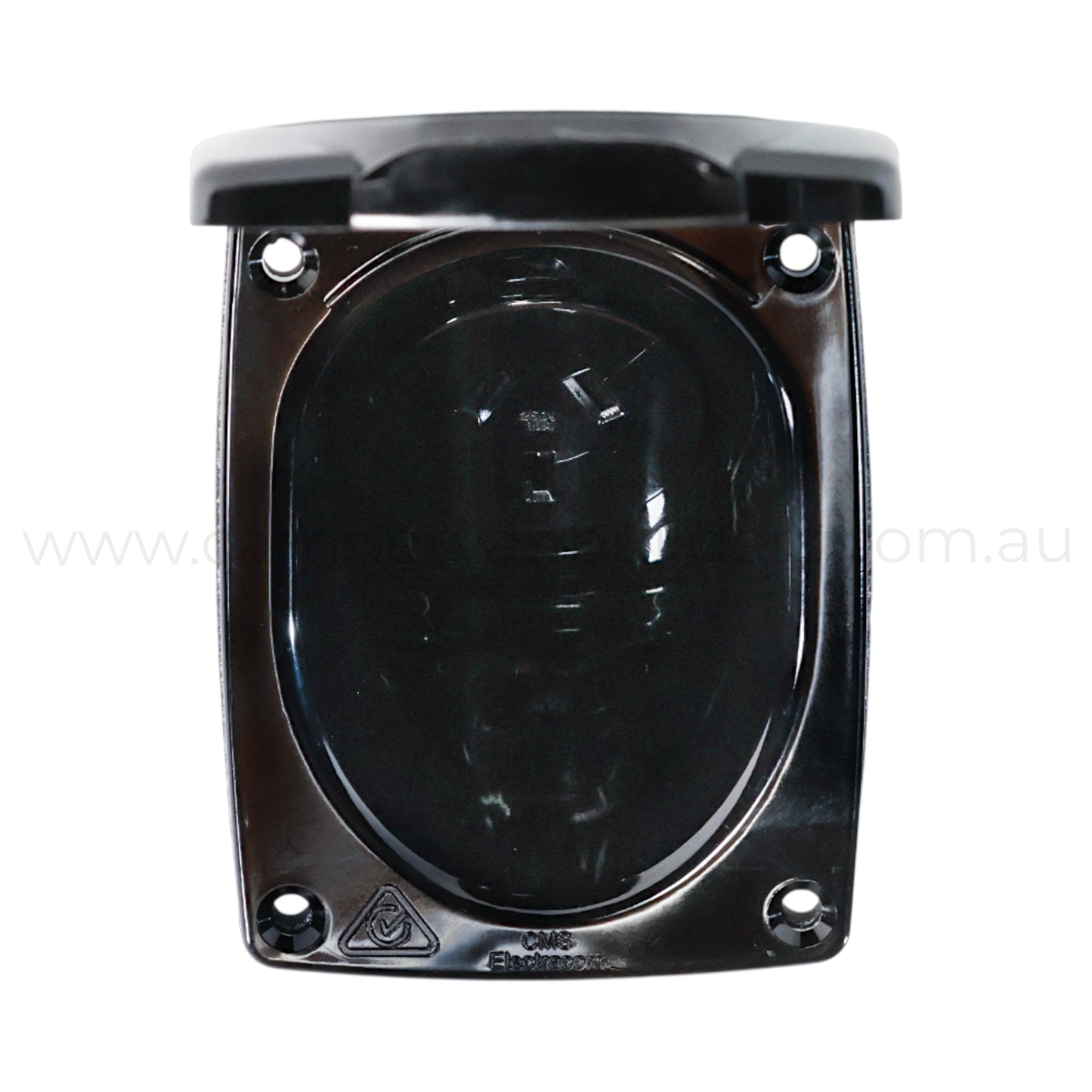 campervan black 10a 240v power socket outlet for clean interior installations