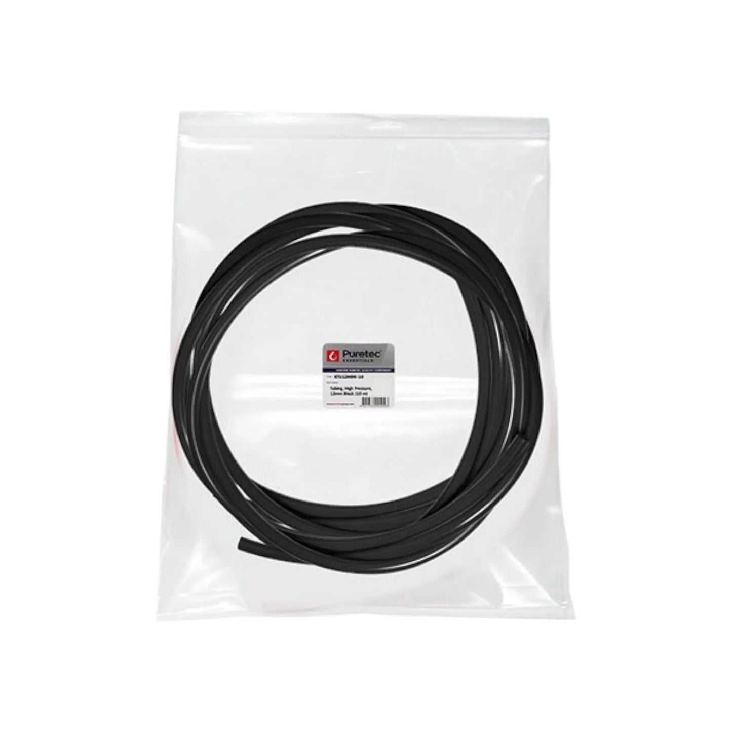 puretec black 12mm water tube 10m roll