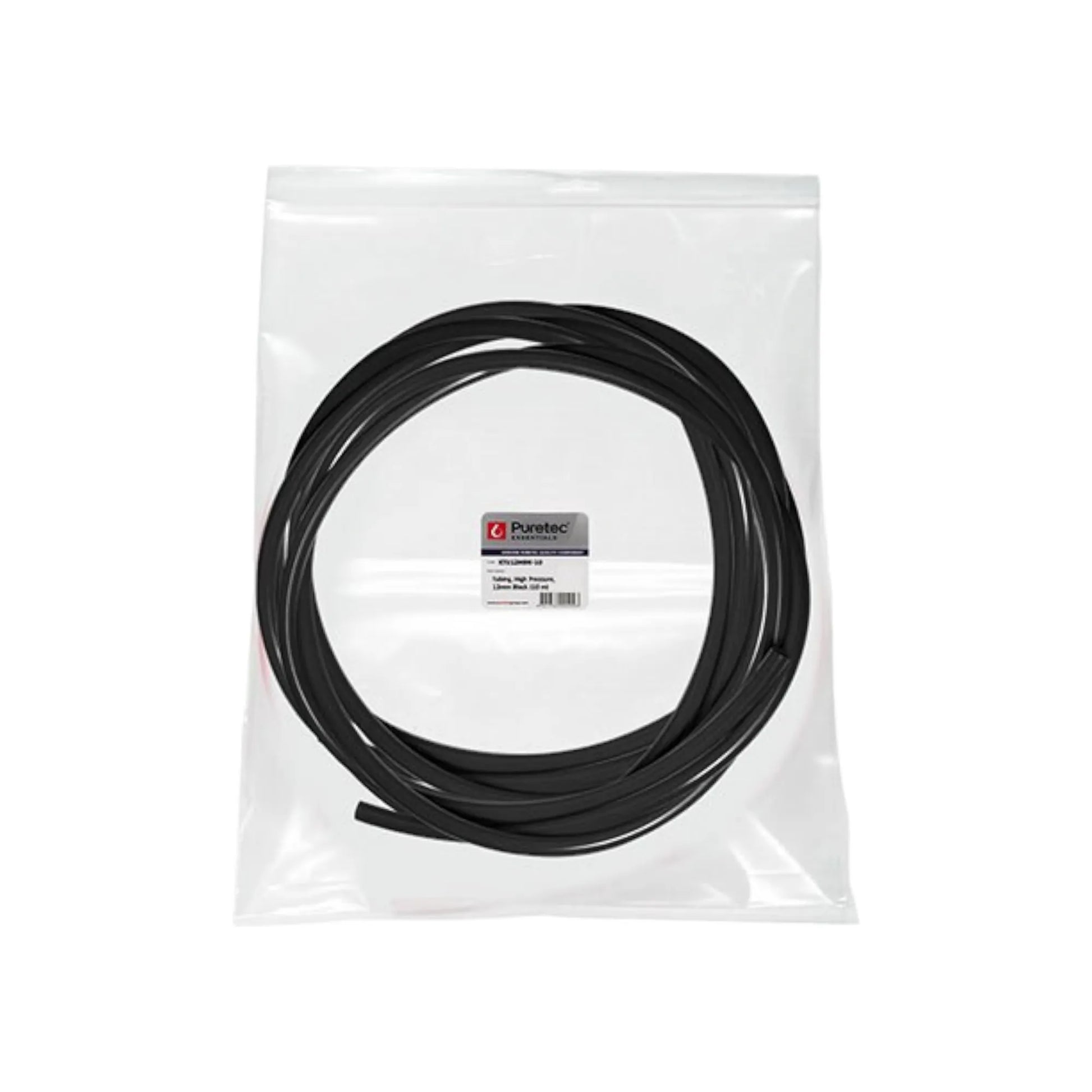 puretec black 12mm water tube 10m roll