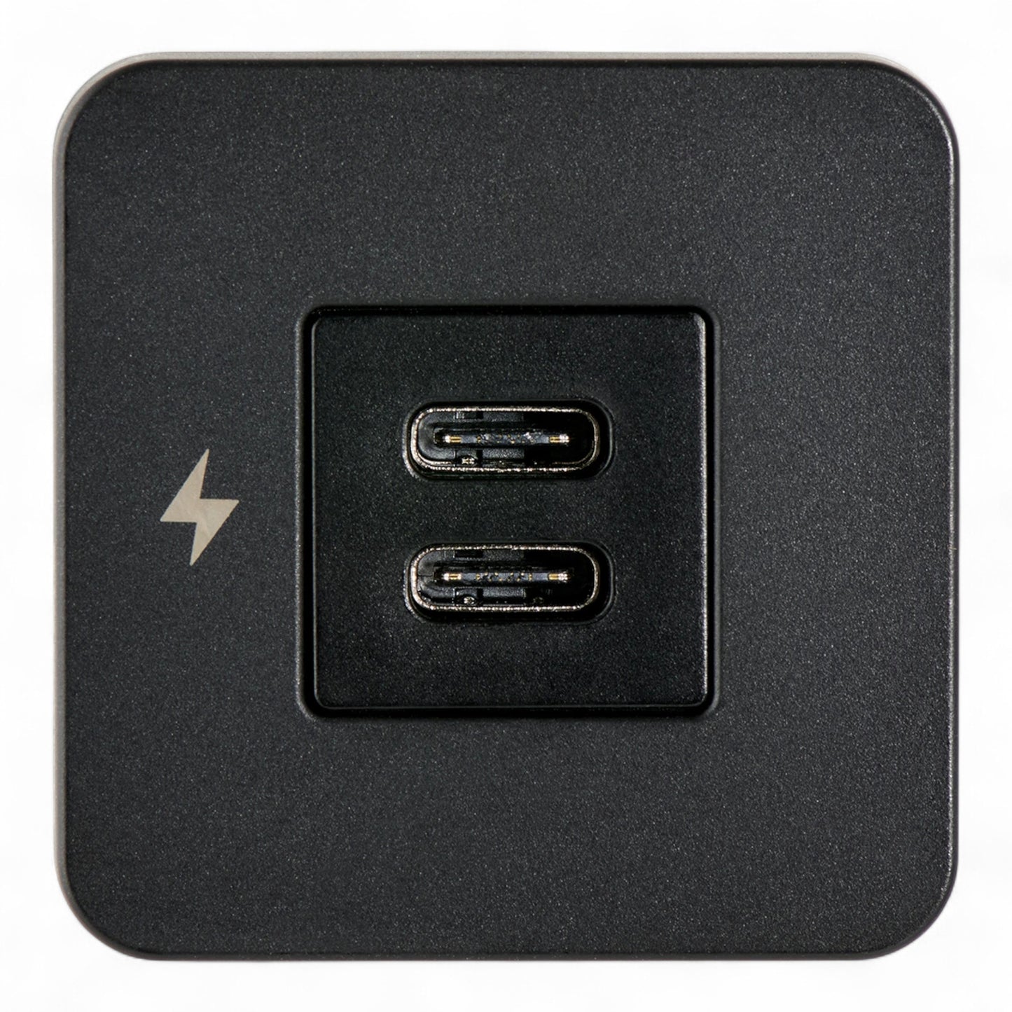 black bezel dual usb c charger for campervans