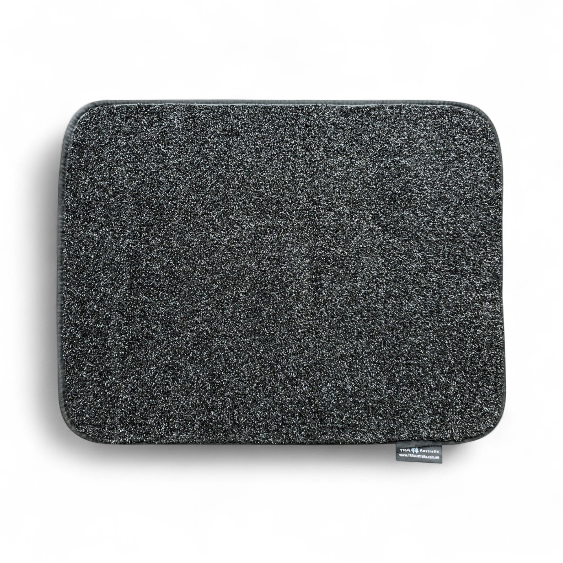 black faux grass mat medium size for caravan or rv use