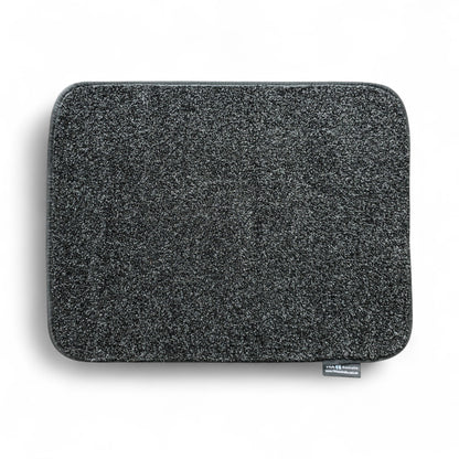 black faux grass mat medium size for caravan or rv use