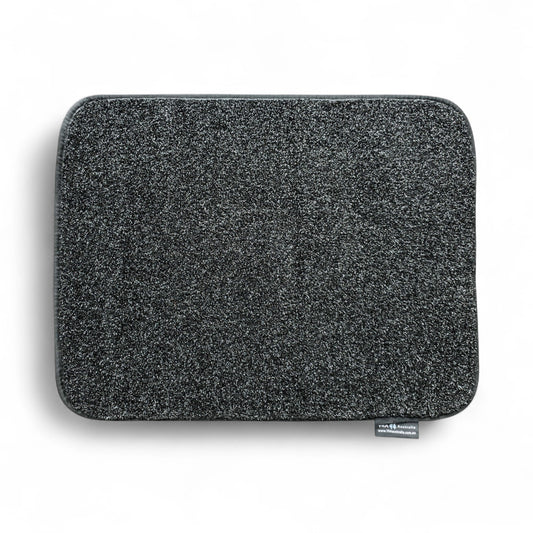 black faux grass mat medium size for caravan or rv use