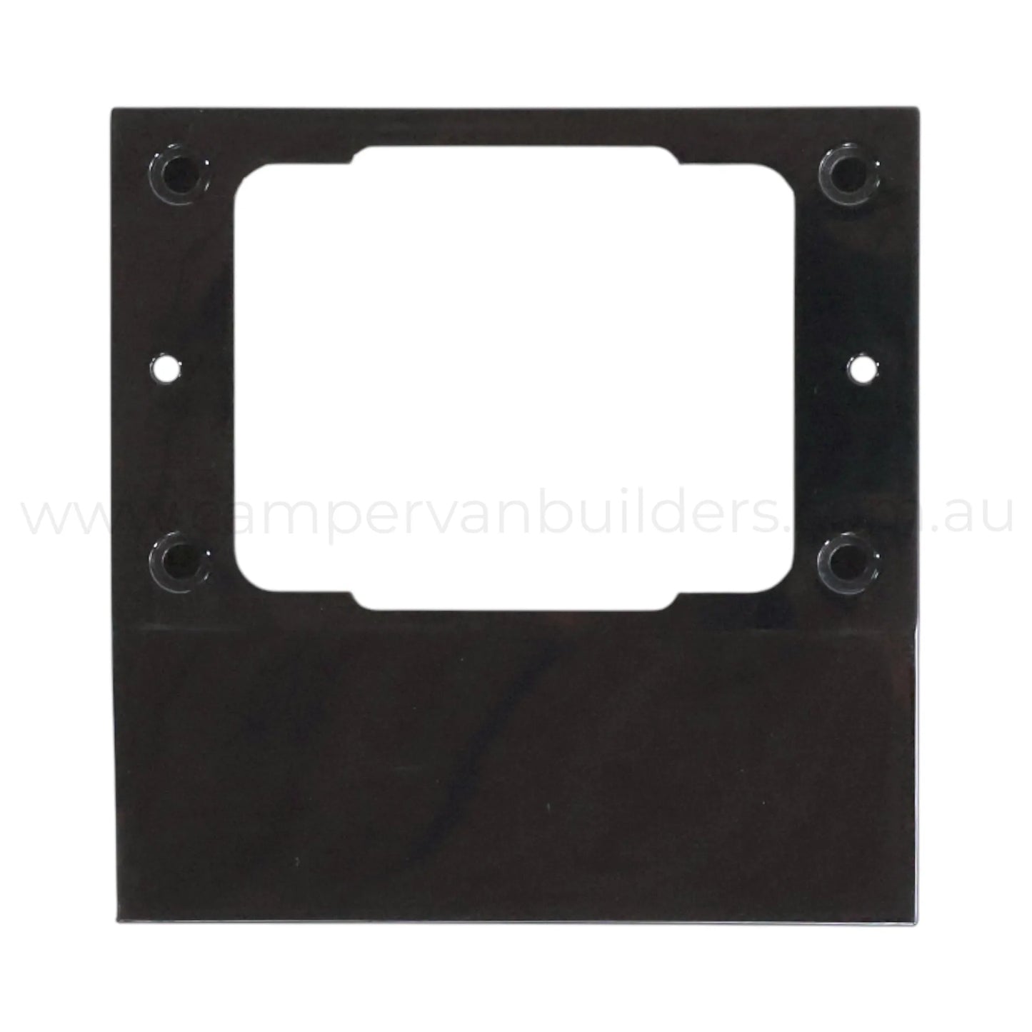 gpo mounting spacer black finish for caravan wall mounted power outlets