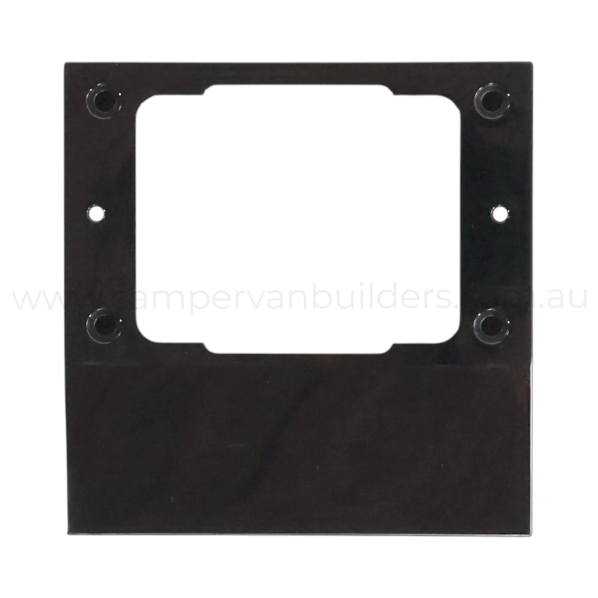 gpo mounting spacer black finish for caravan wall mounted power outlets
