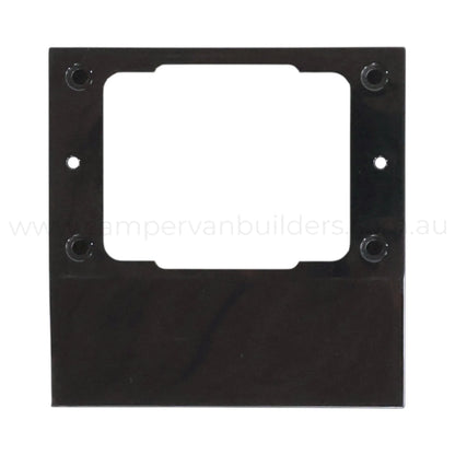 gpo mounting spacer black finish for caravan wall mounted power outlets