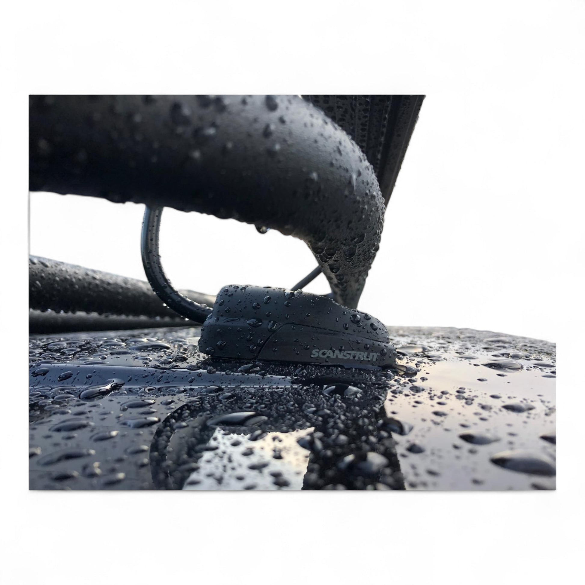 Caravan black horizontal cable seal for clean waterproof installations