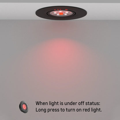 black recessed LED downlights shown as a pair