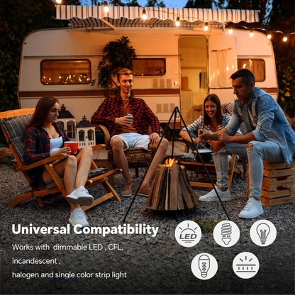 silver LED dimmer control shown simply