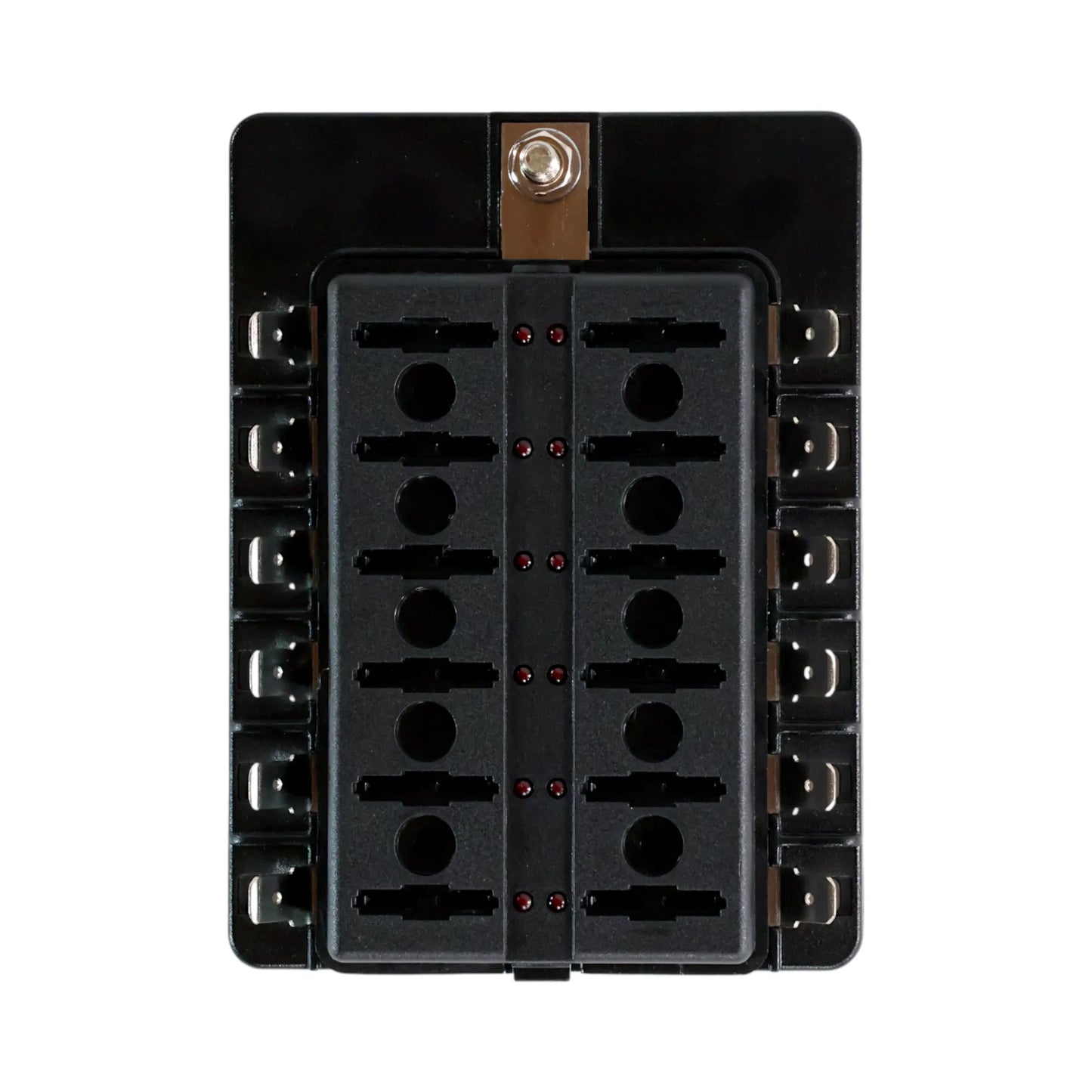 campervan 12 way blade fuse panel with led status lights